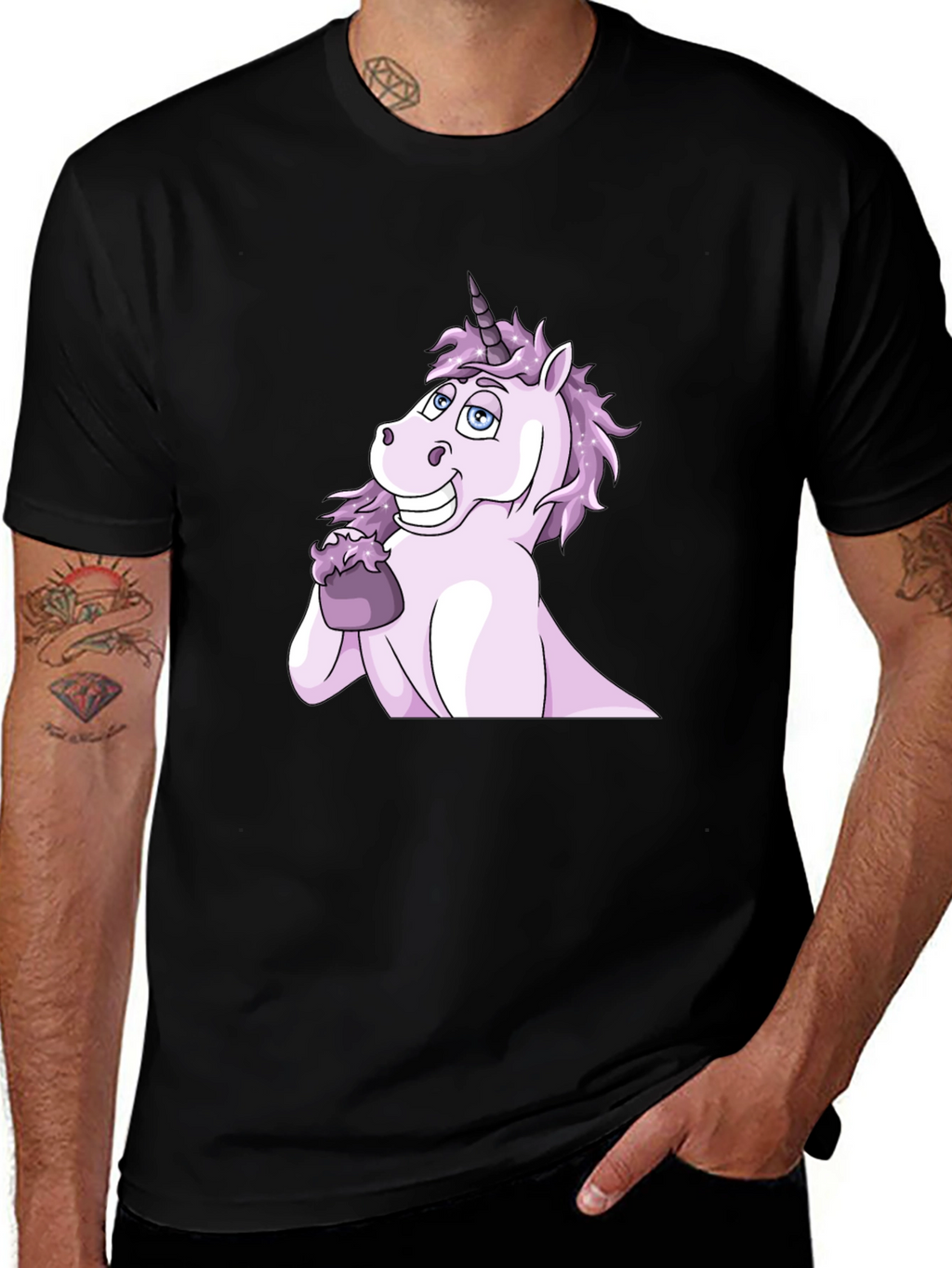 Unicorn Eating Ice Cream Graphic Tee