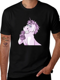 Unicorn Eating Ice Cream Graphic Tee
