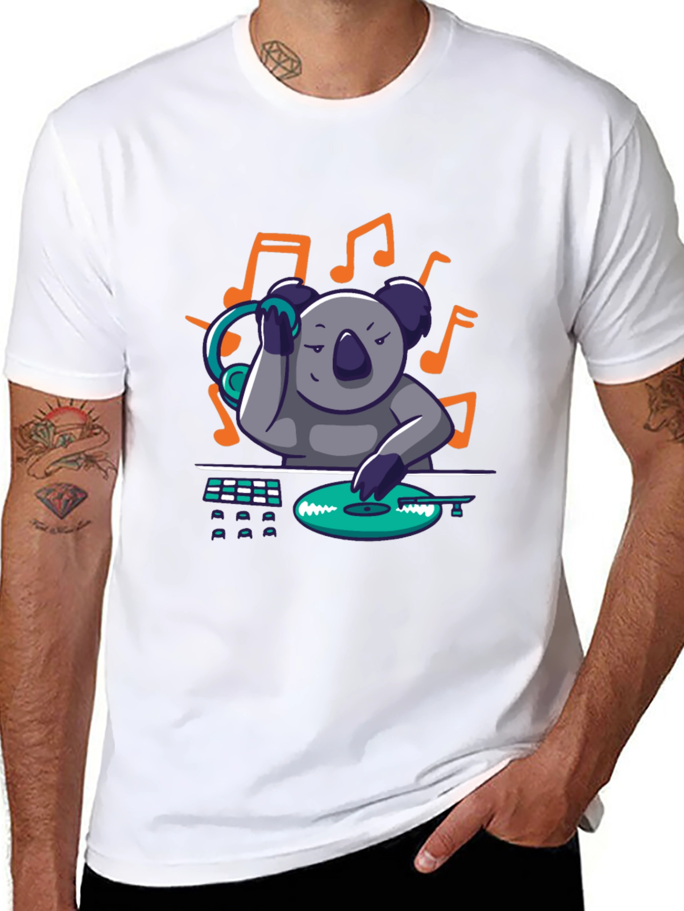 DJ Koala Graphic Tee - Music Lovers T-Shirt