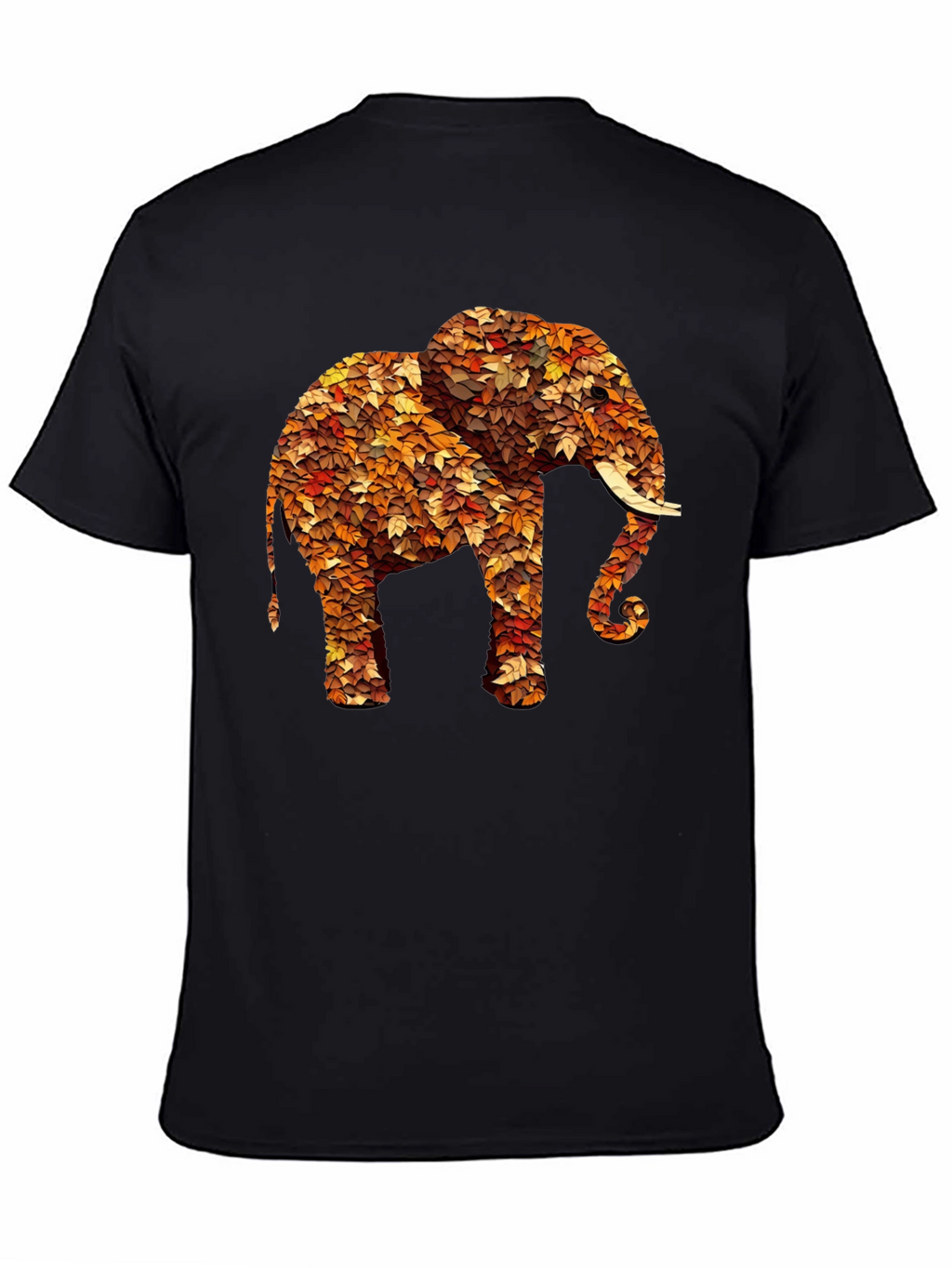 Leaf Elephant Graphic Print Tee