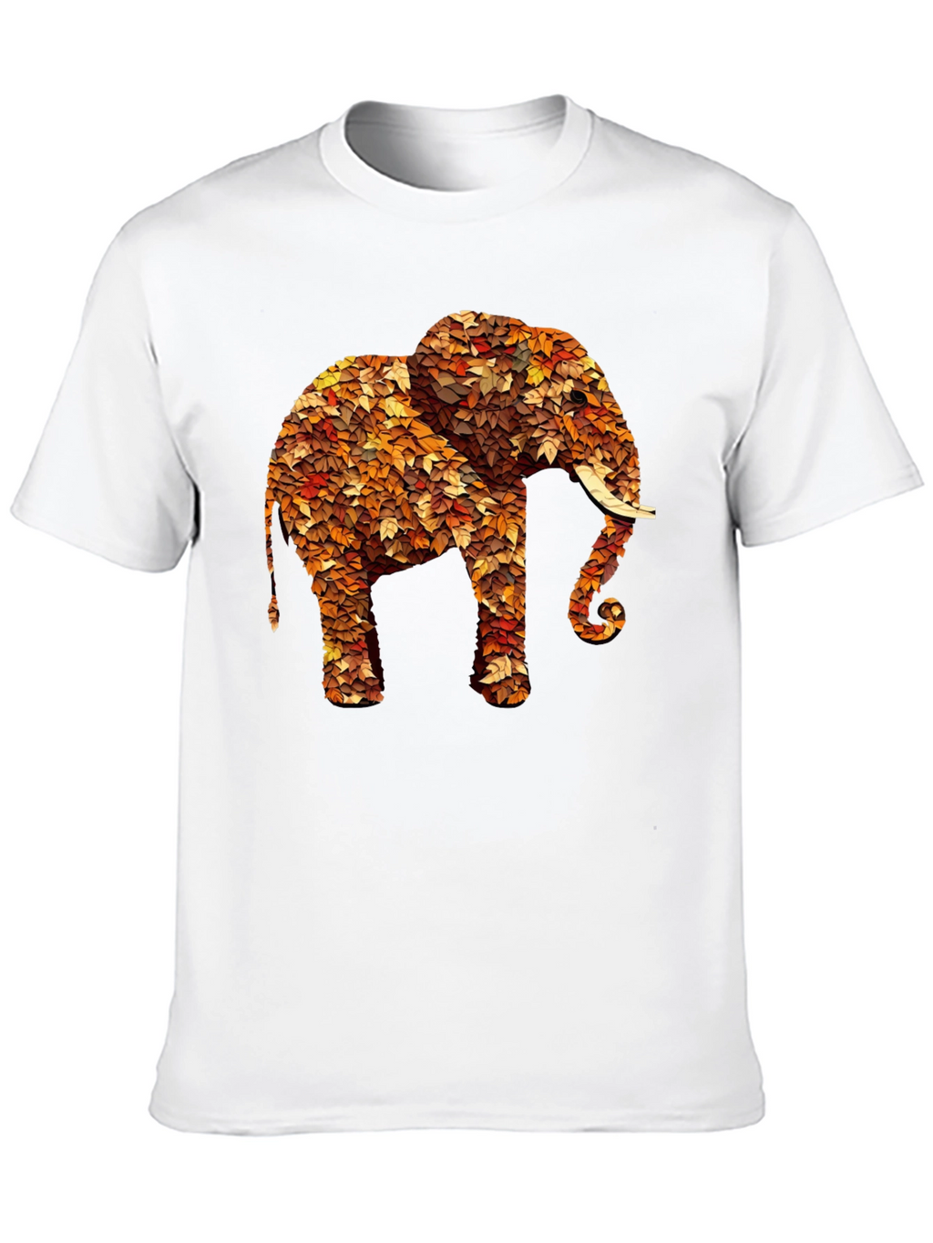 Leaf Elephant Graphic Print Tee