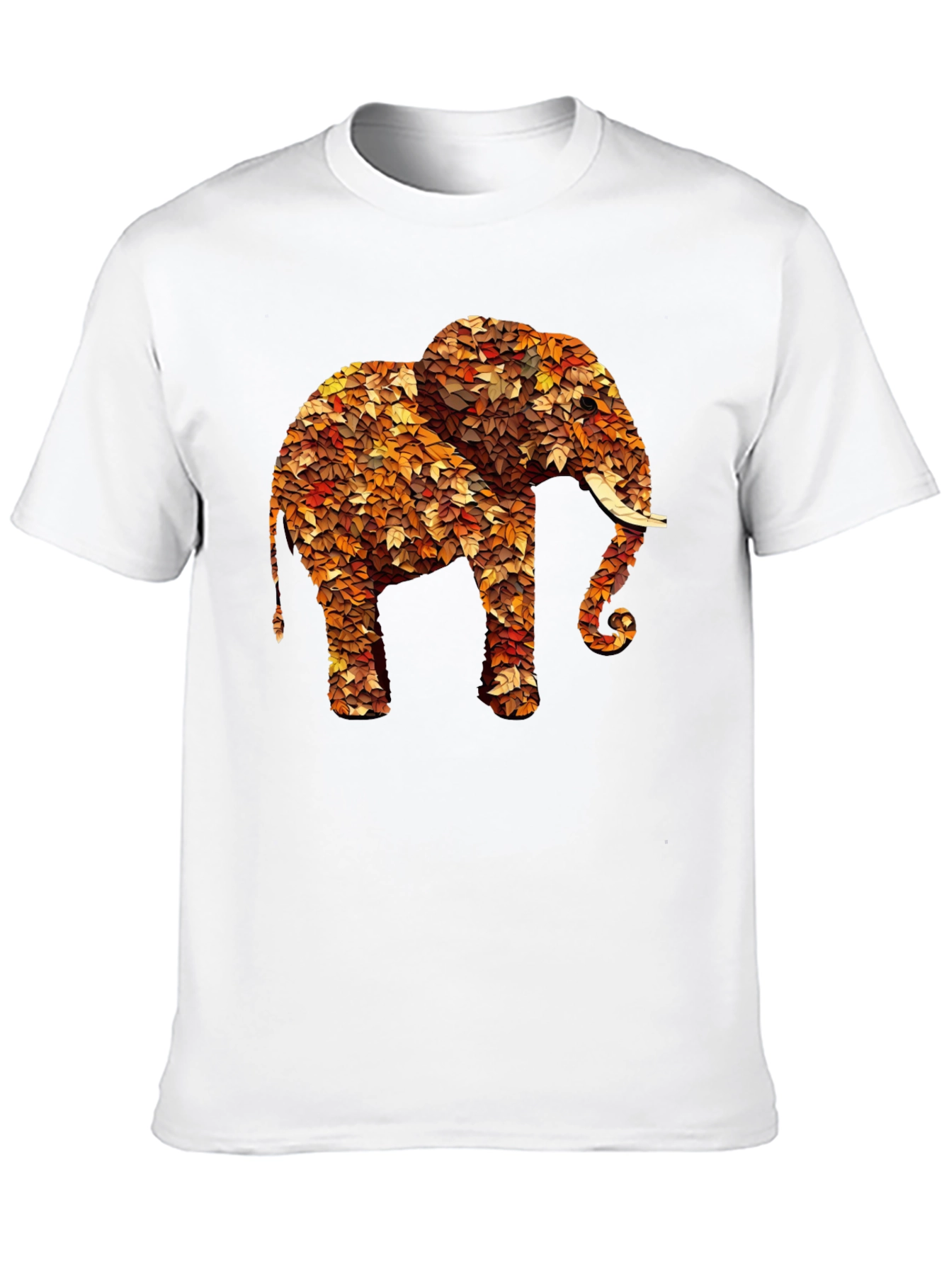 Leaf Elephant Graphic Print Tee