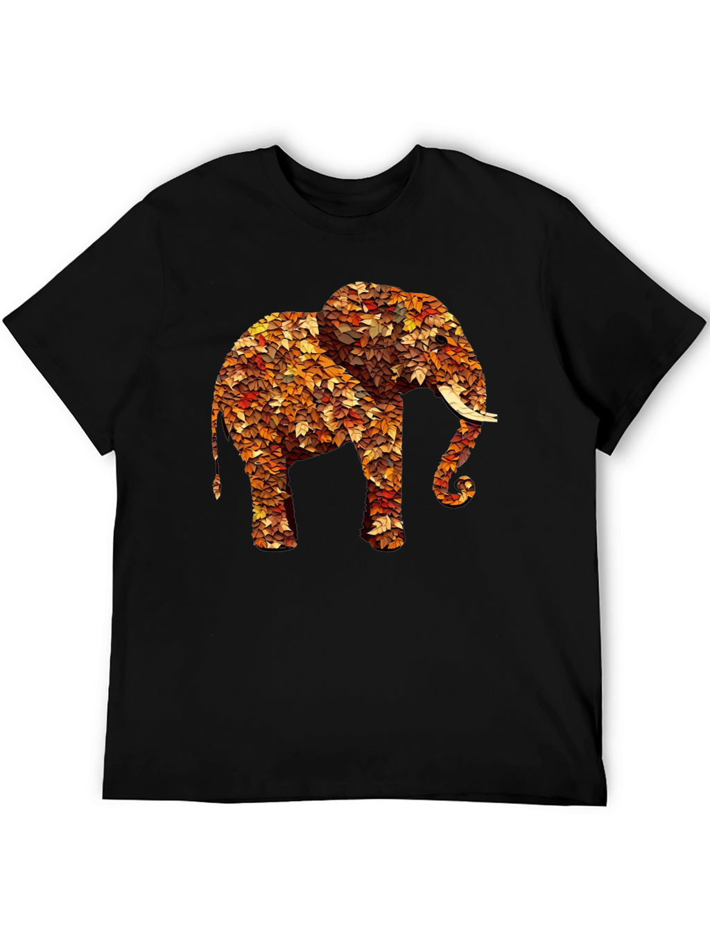 Leaf Elephant Graphic Print Tee