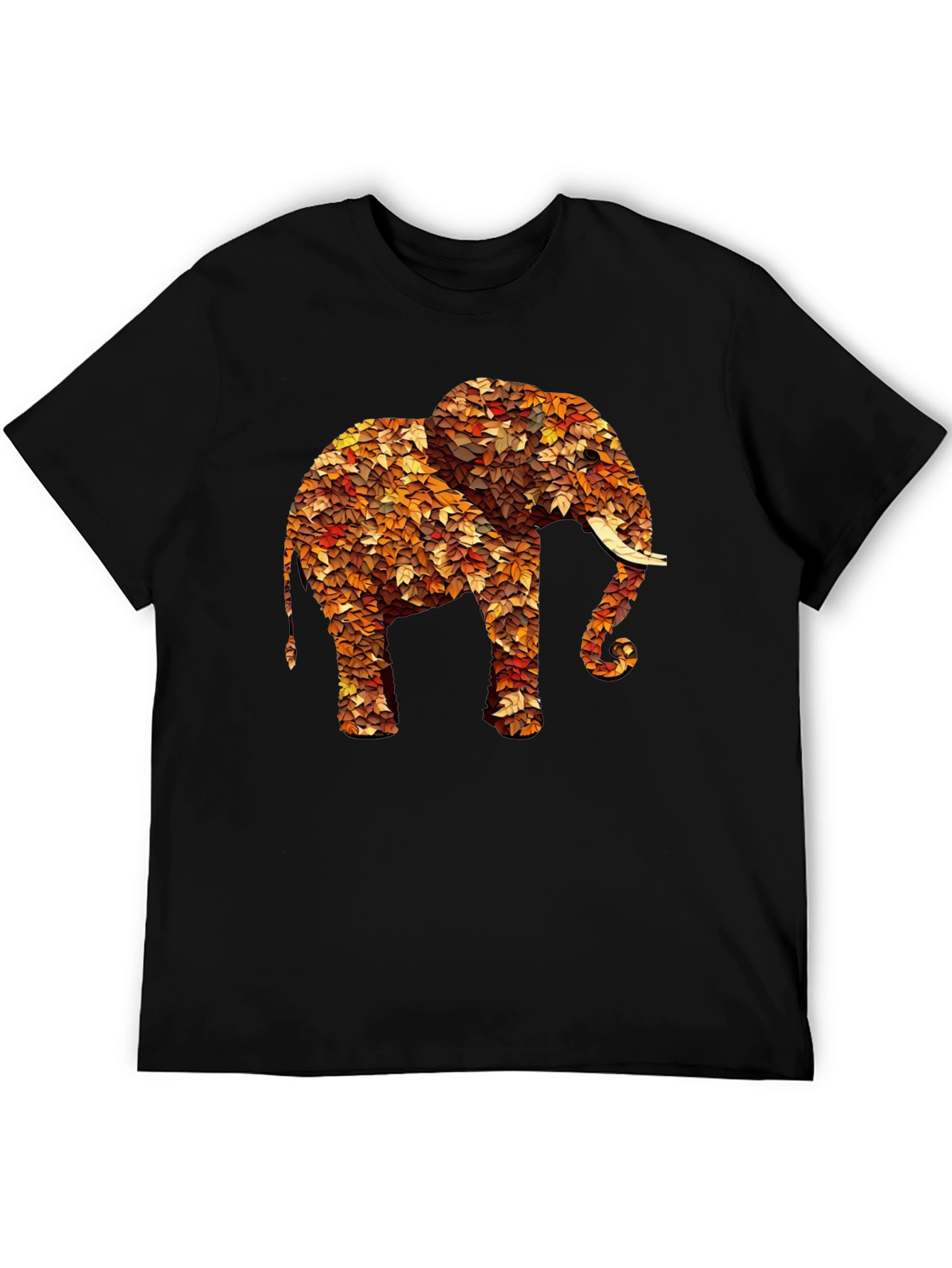 Leaf Elephant Graphic Print Tee