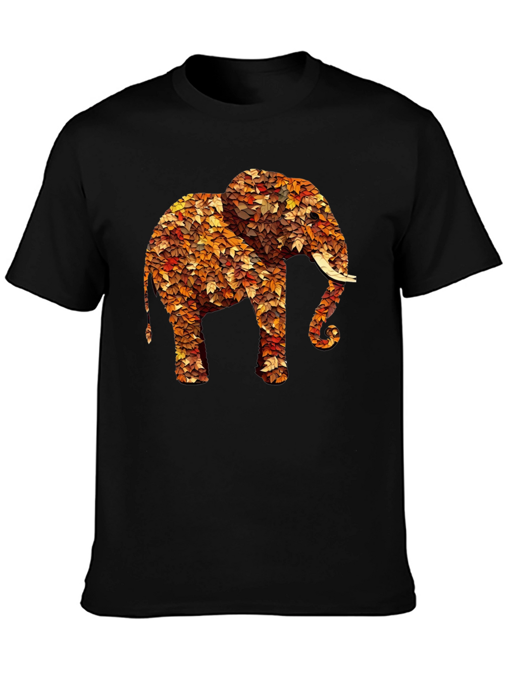 Leaf Elephant Graphic Print Tee