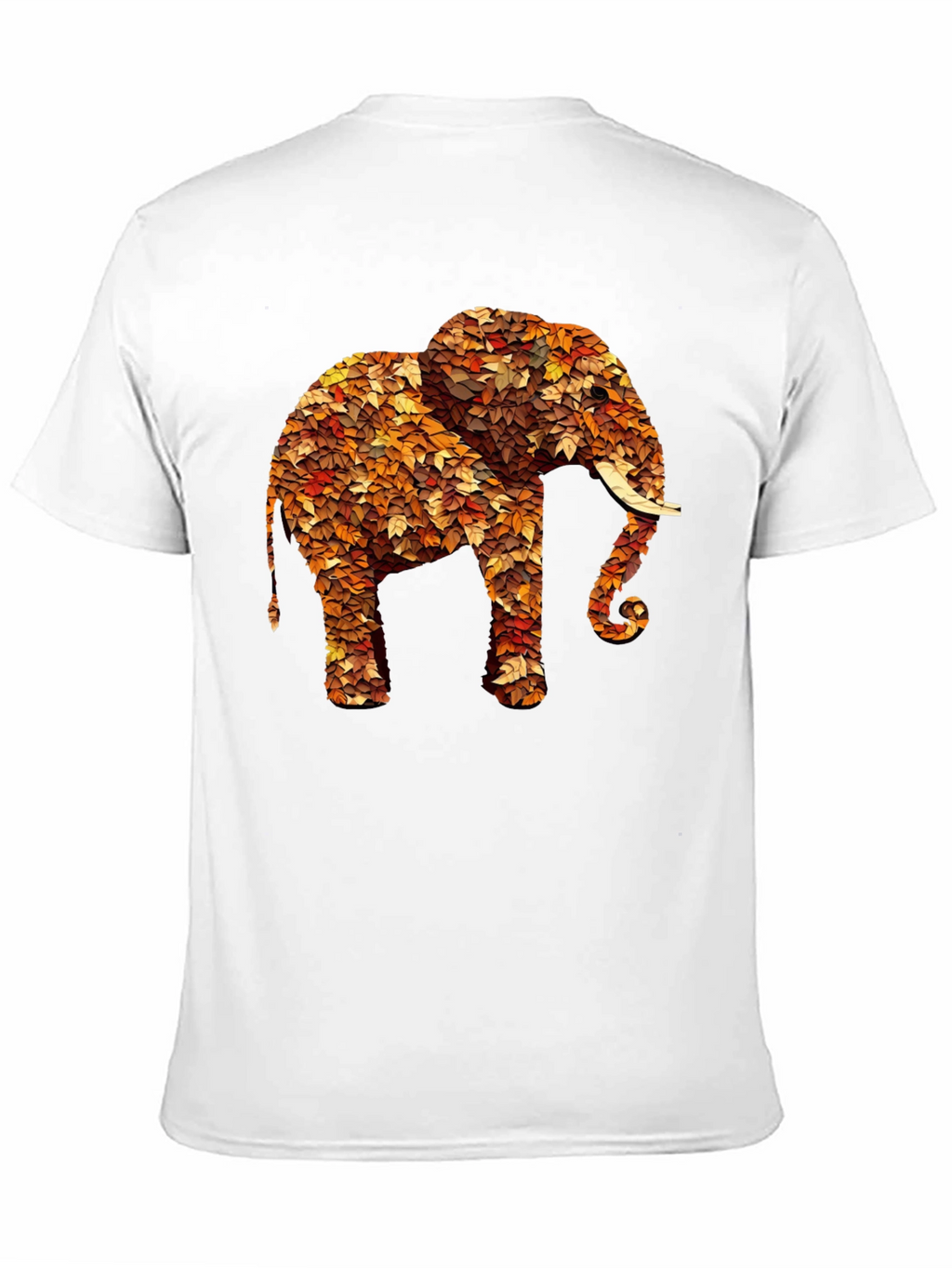 Leaf Elephant Graphic Print Tee