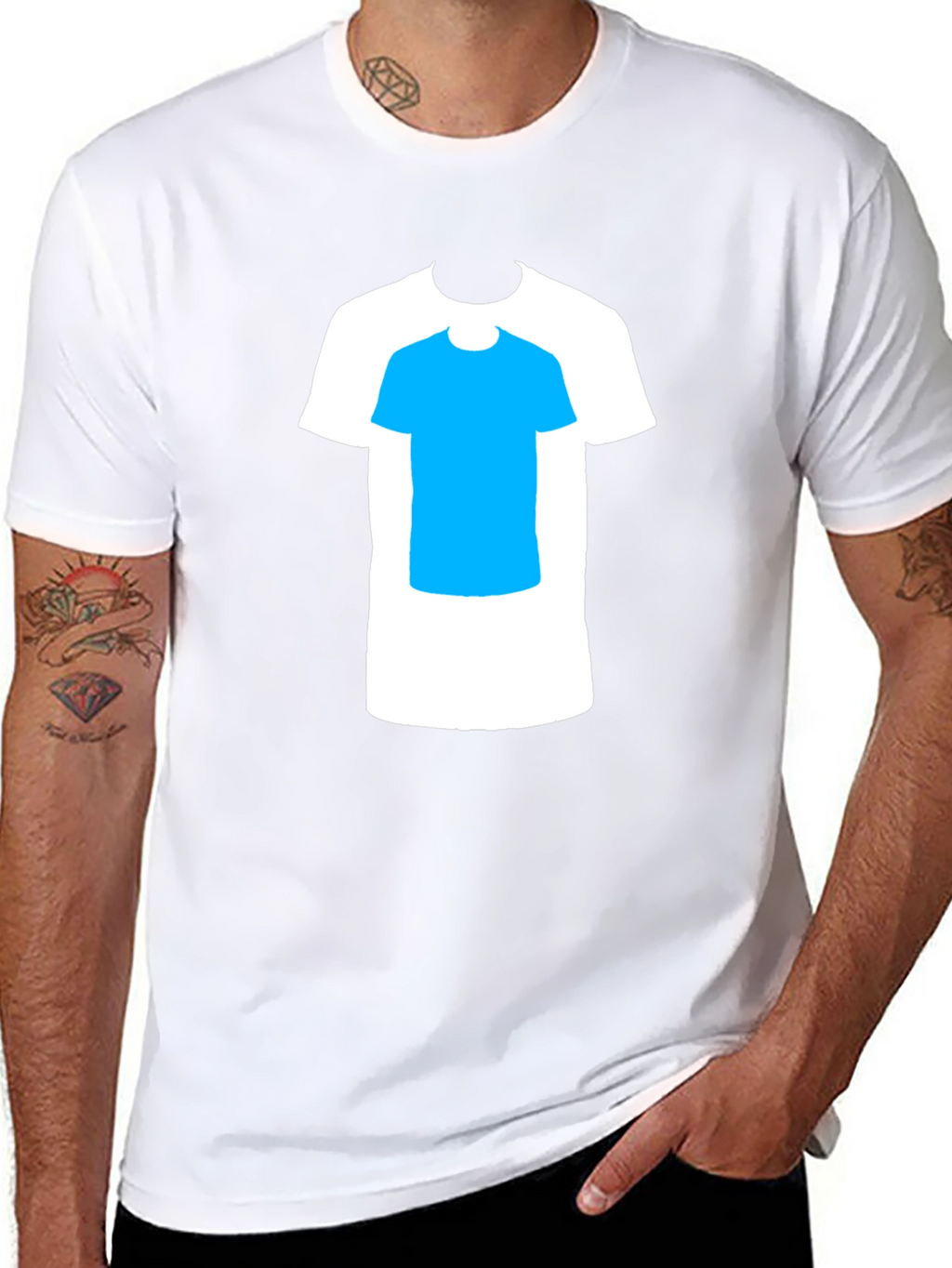 T-Shirt with Layered T-Shirt Design