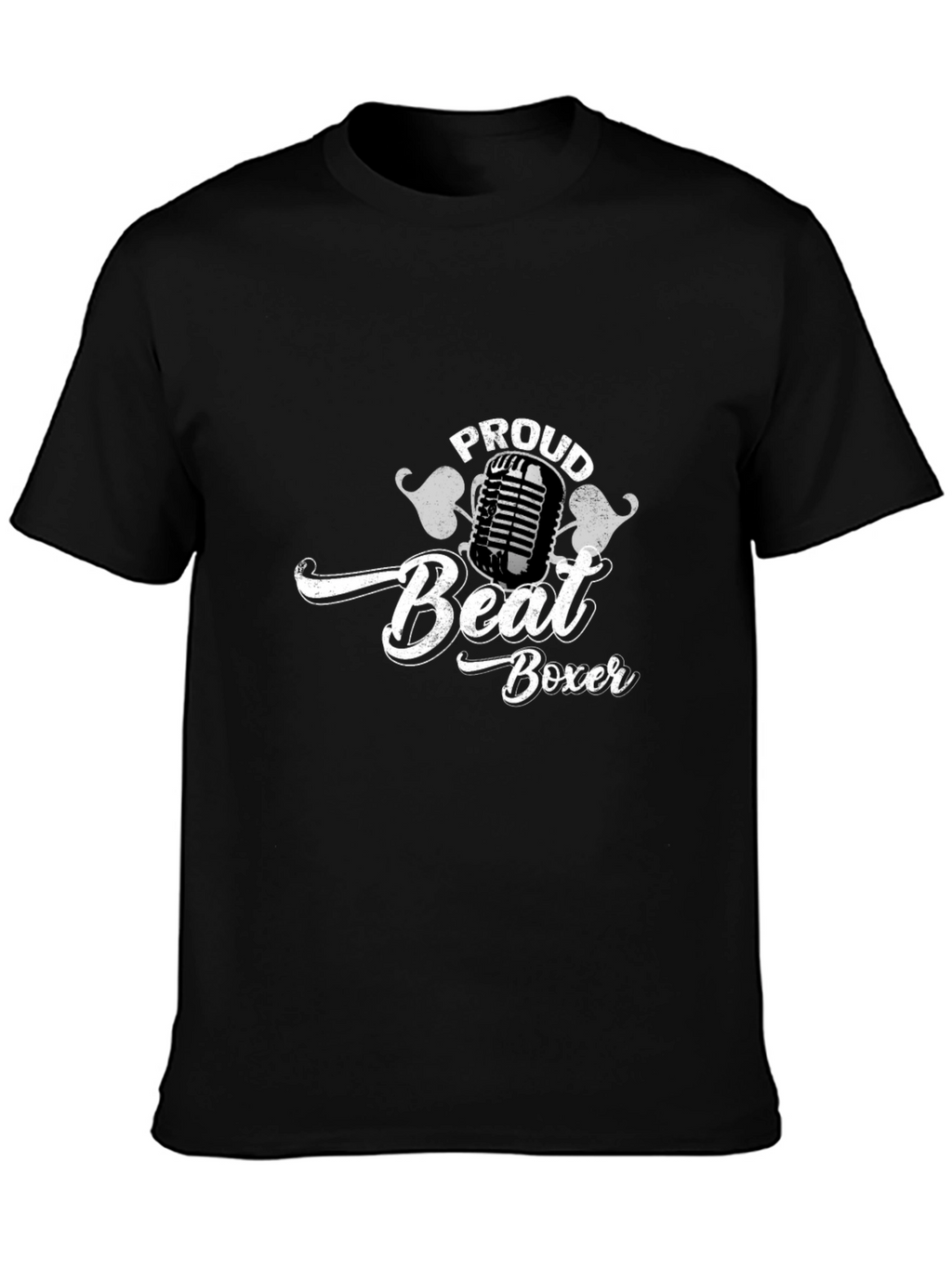 Proud Beat Boxer Black T-Shirt - Music Lover Tee