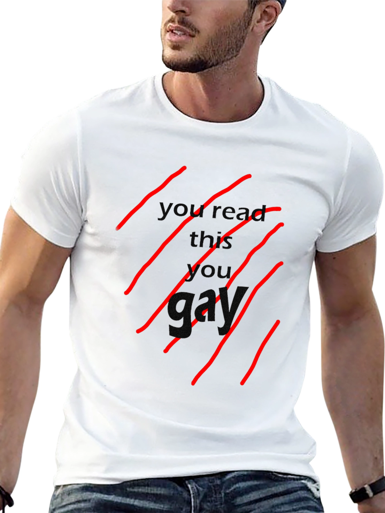 Edgy Graphic Black T-Shirt