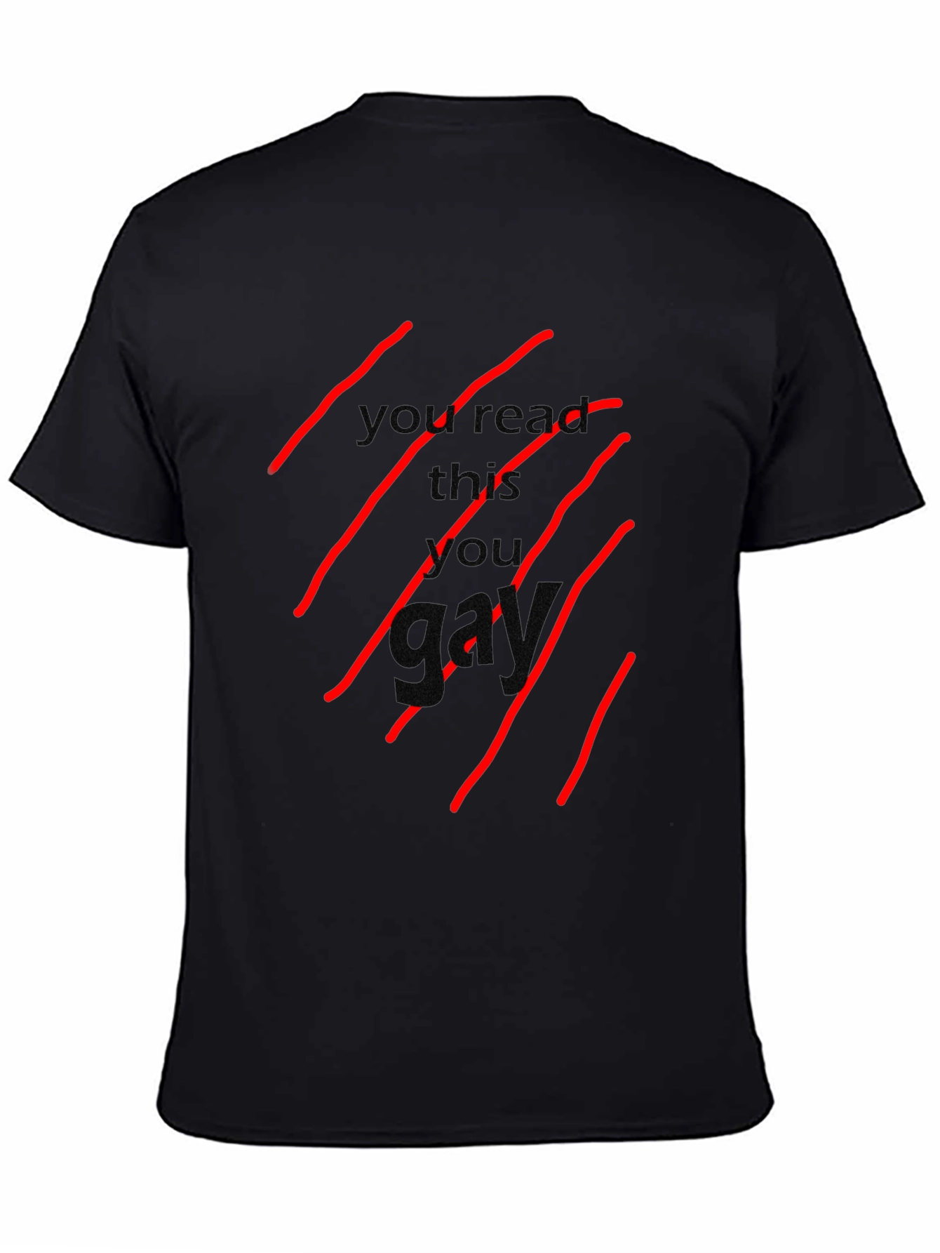 Edgy Graphic Black T-Shirt