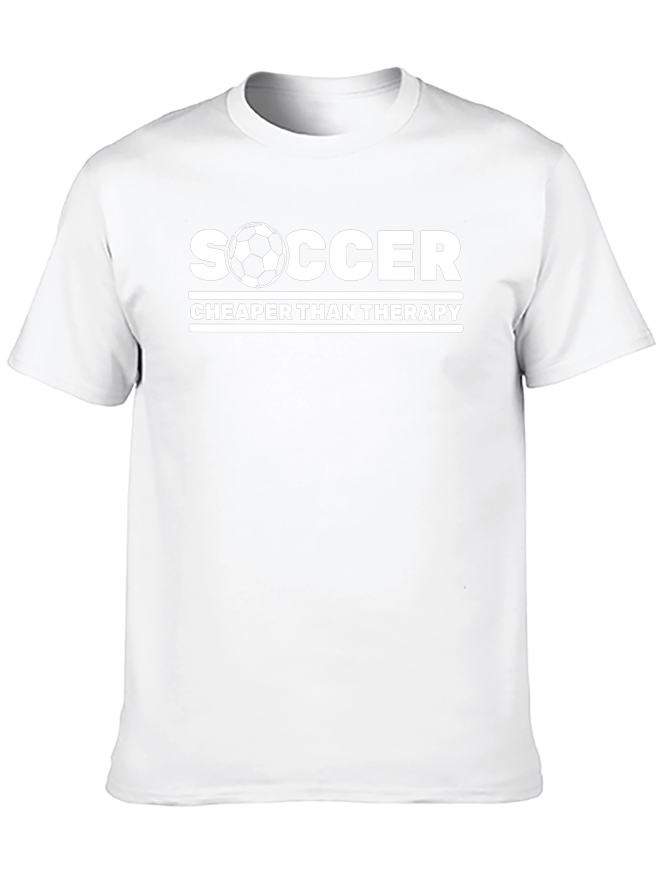 Soccer Cheaper Than Therapy Graphic T-Shirt