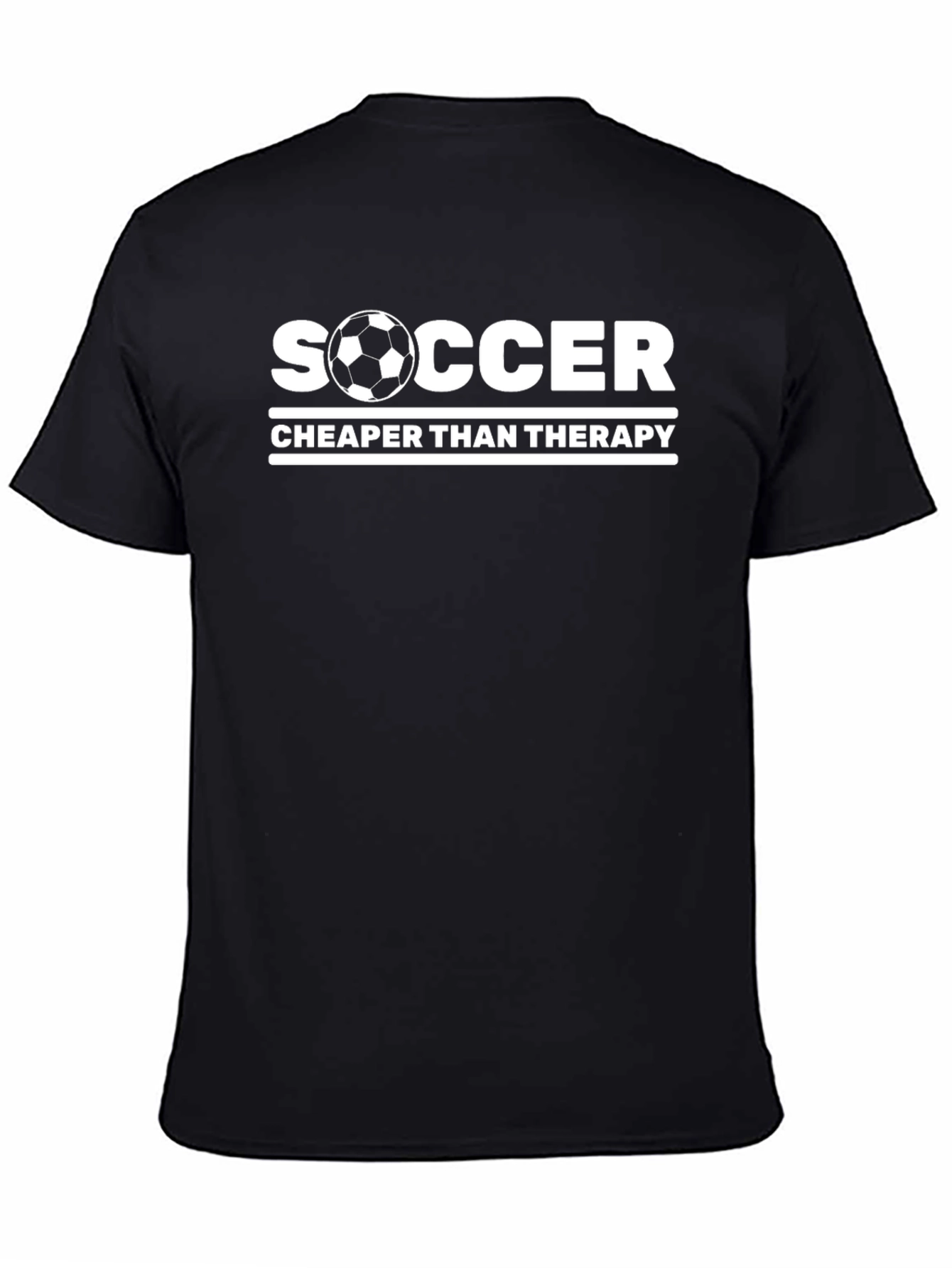 Soccer Cheaper Than Therapy Graphic T-Shirt
