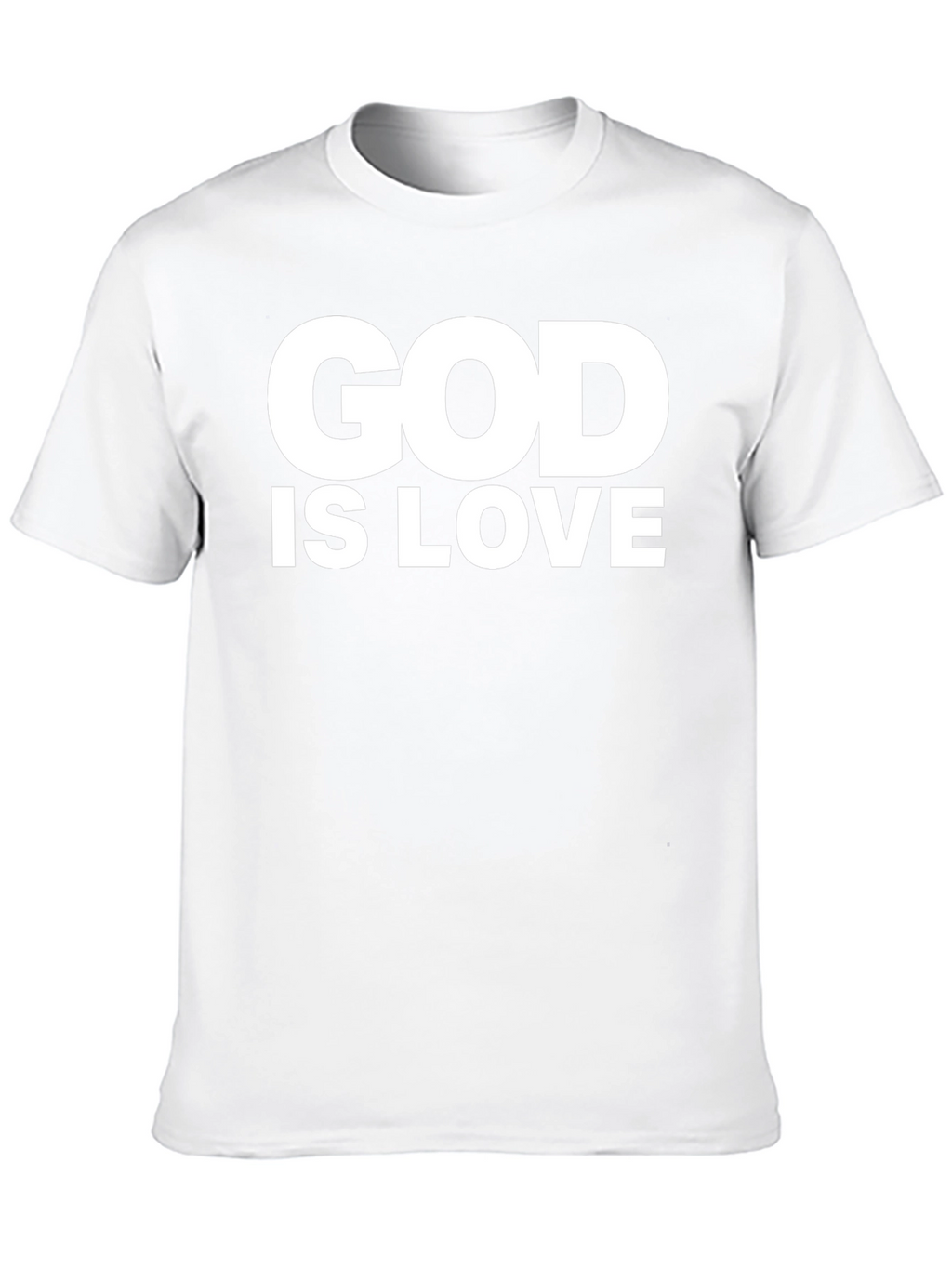 God is Love Graphic Tee - Black Cotton Blend