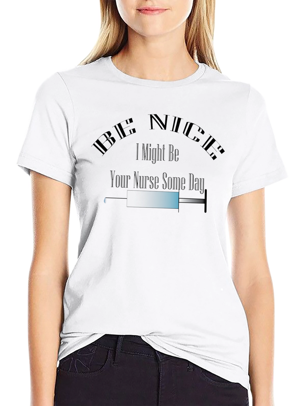 Be Nice Nurse T-Shirt - Funny Medical Tee