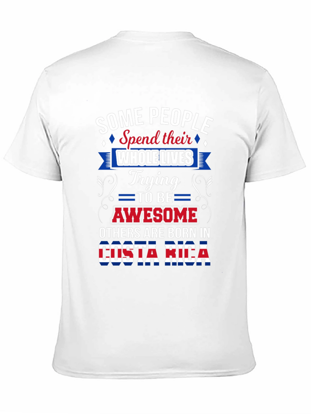 Costa Rica Born Awesome Graphic T-Shirt