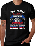 Costa Rica Born Awesome Graphic T-Shirt