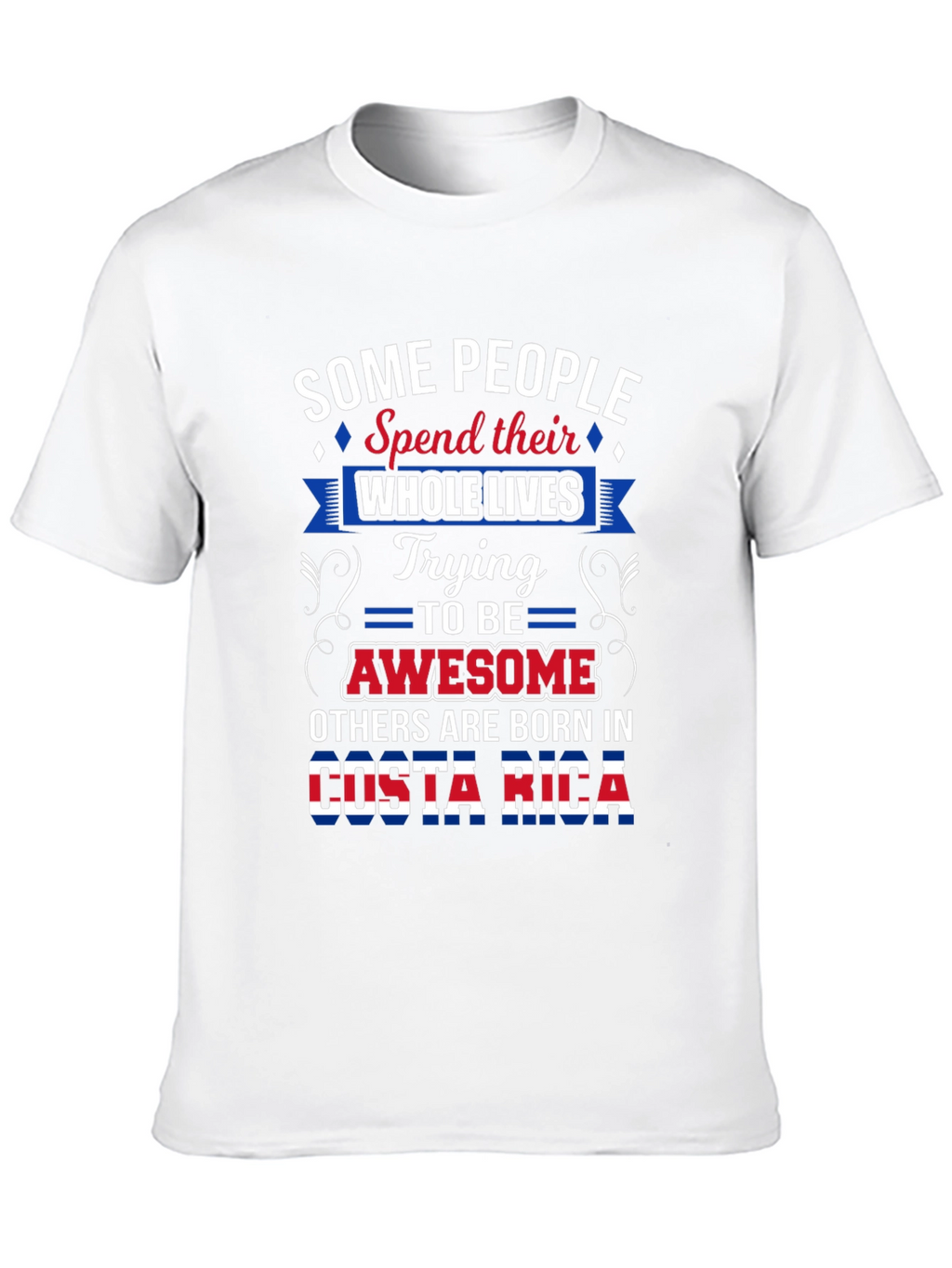 Costa Rica Born Awesome Graphic T-Shirt