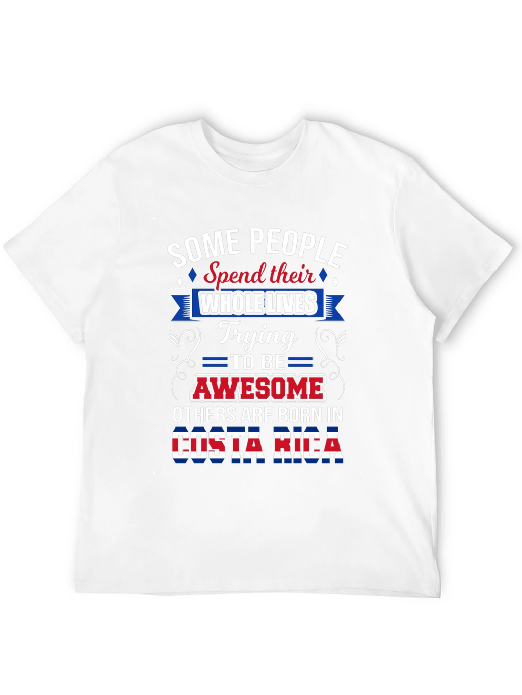 Costa Rica Born Awesome Graphic T-Shirt