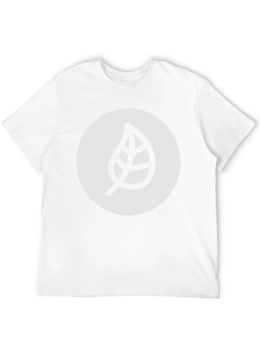 Leaf Logo Graphic Black T-Shirt - Casual Style