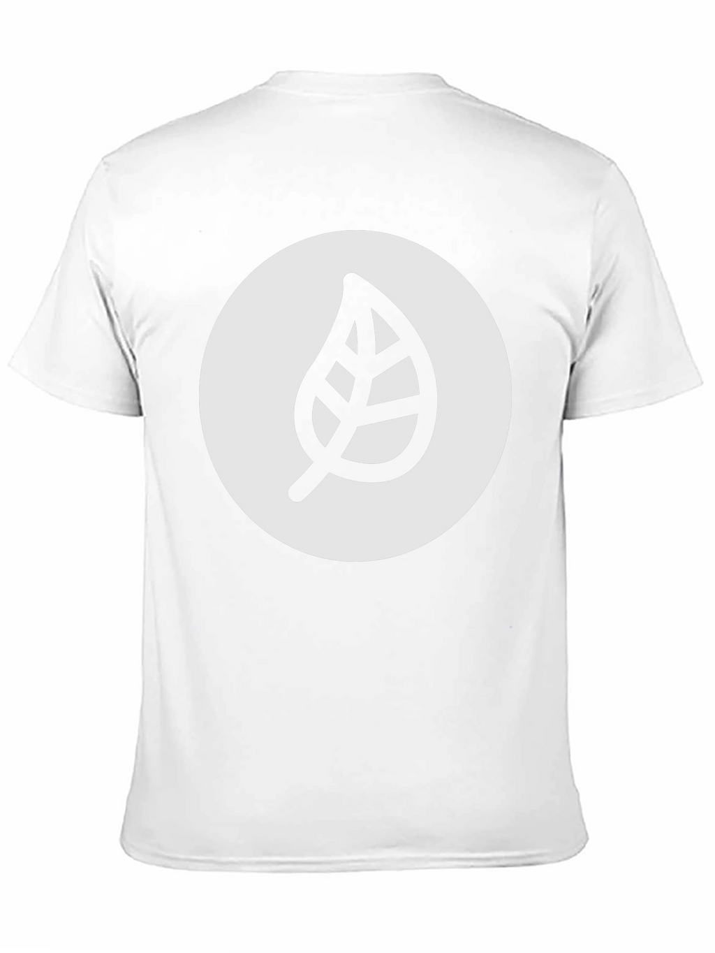 Leaf Logo Graphic Black T-Shirt - Casual Style