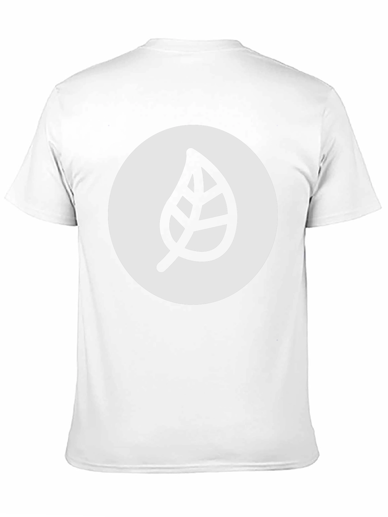 Leaf Logo Graphic Black T-Shirt - Casual Style