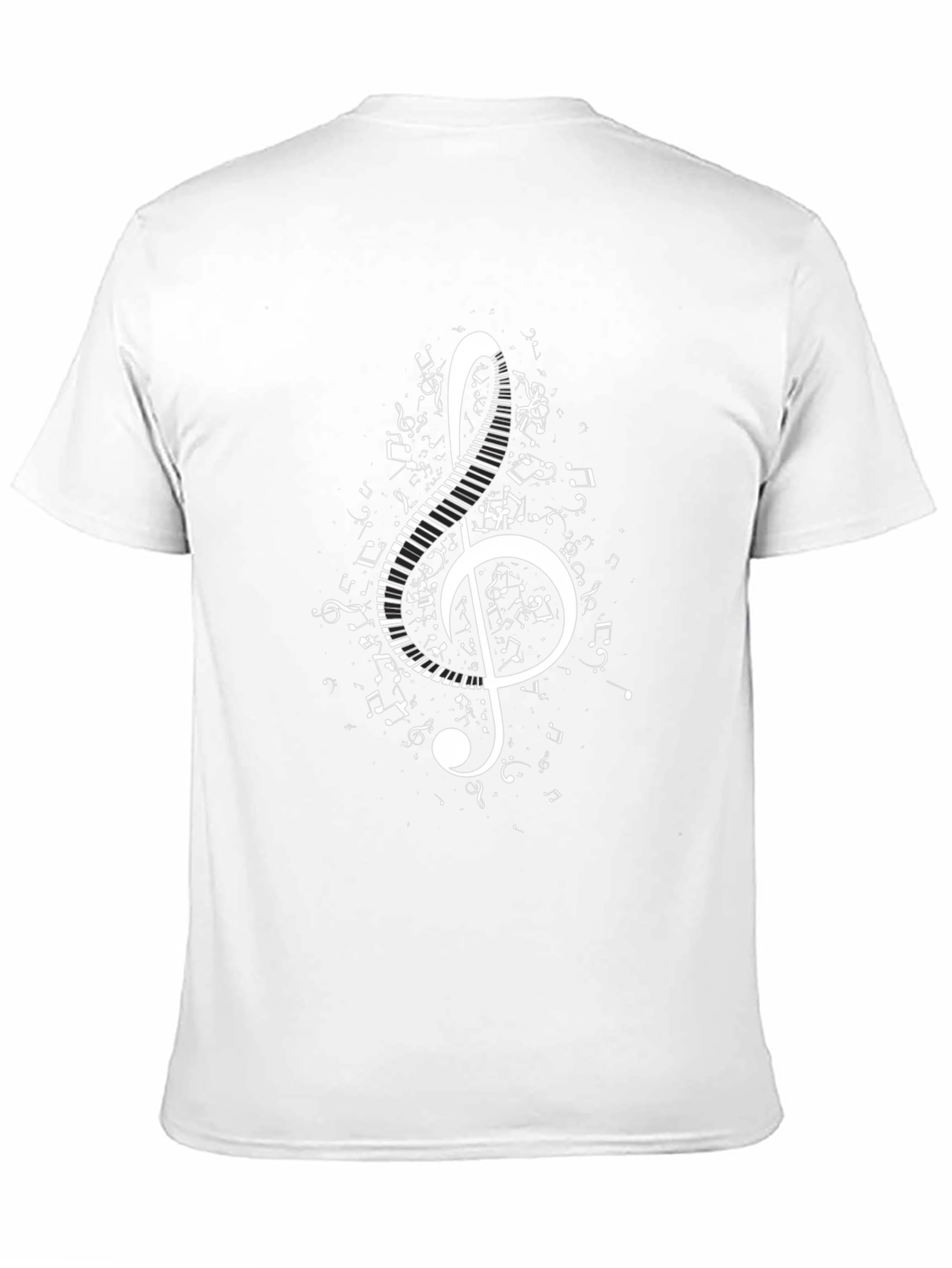 Musical Treble Clef T-Shirt - Black Cotton Tee