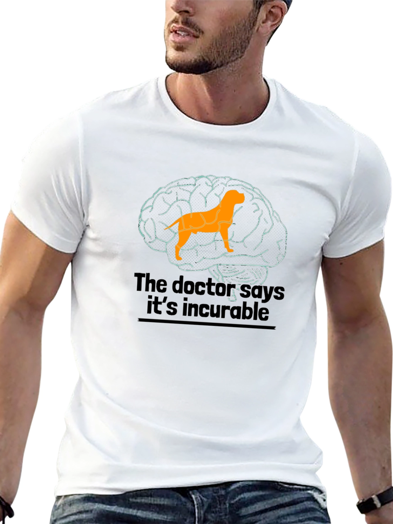 Dog Brain Humor T-Shirt