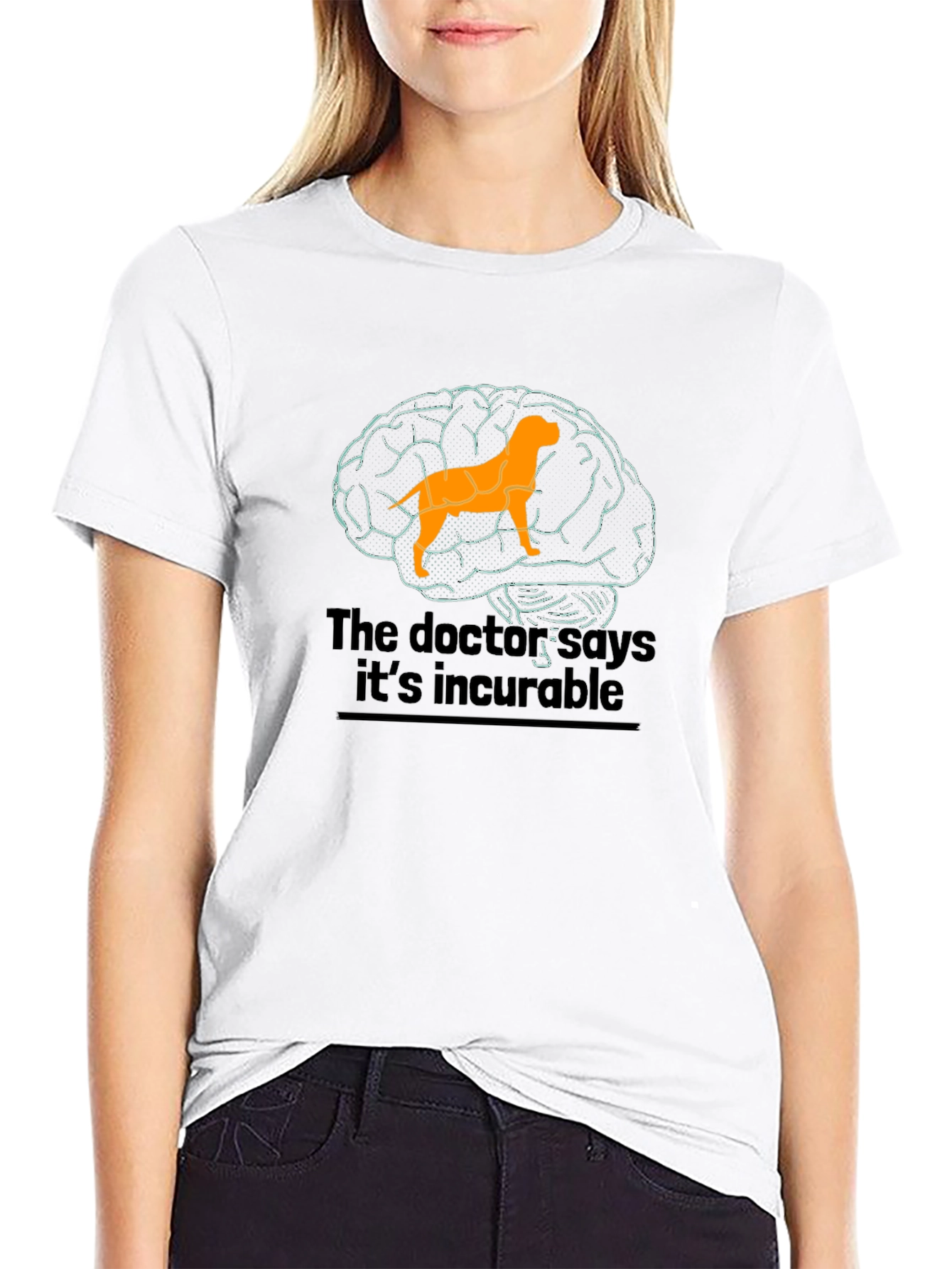 Dog Brain Humor T-Shirt