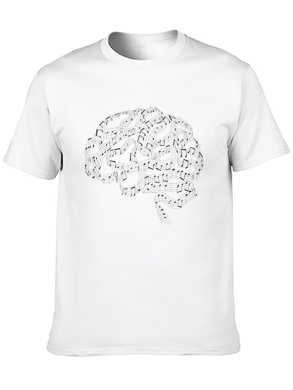 Musical Brain T-Shirt - Artistic Graphic Tee