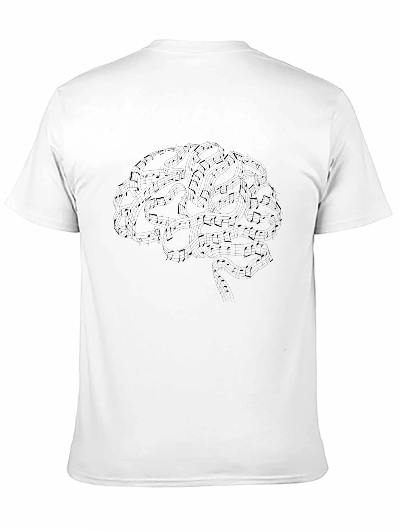 Musical Brain T-Shirt - Artistic Graphic Tee