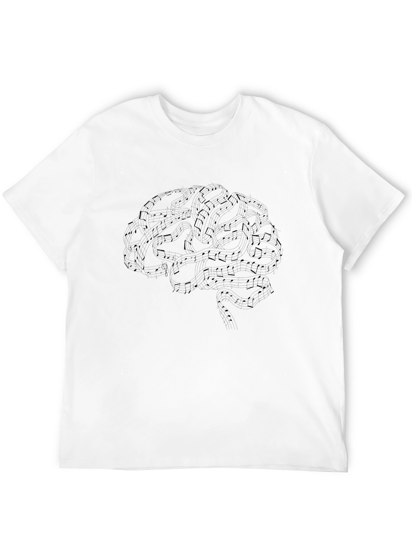 Musical Brain T-Shirt - Artistic Graphic Tee