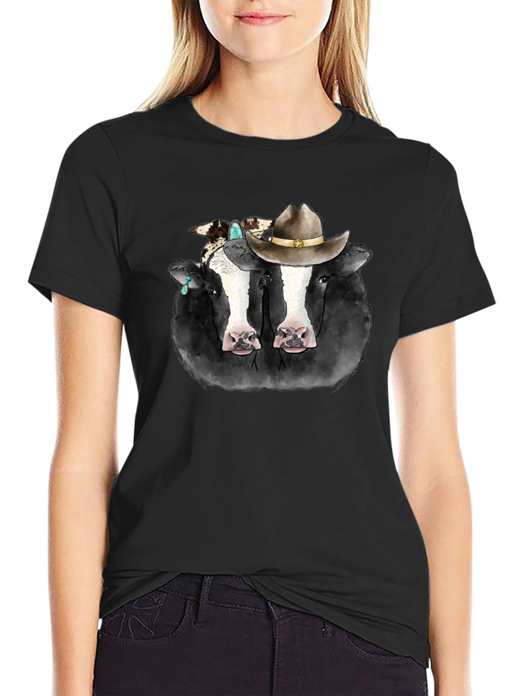 Cowboy Cow T-Shirt - Western Style Tee