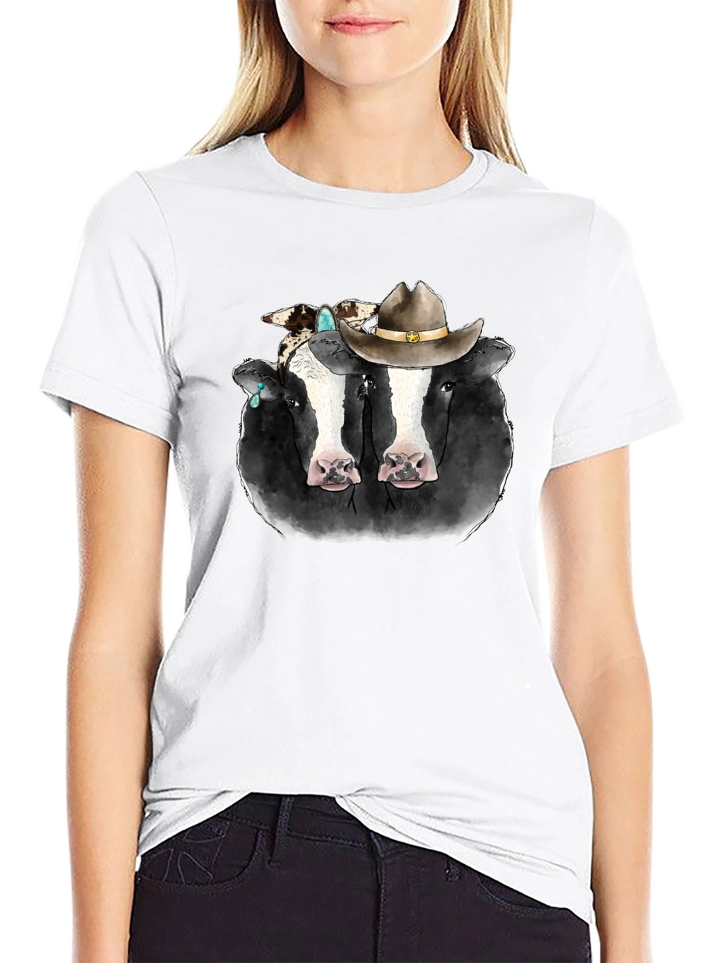 Cowboy Cow T-Shirt - Western Style Tee