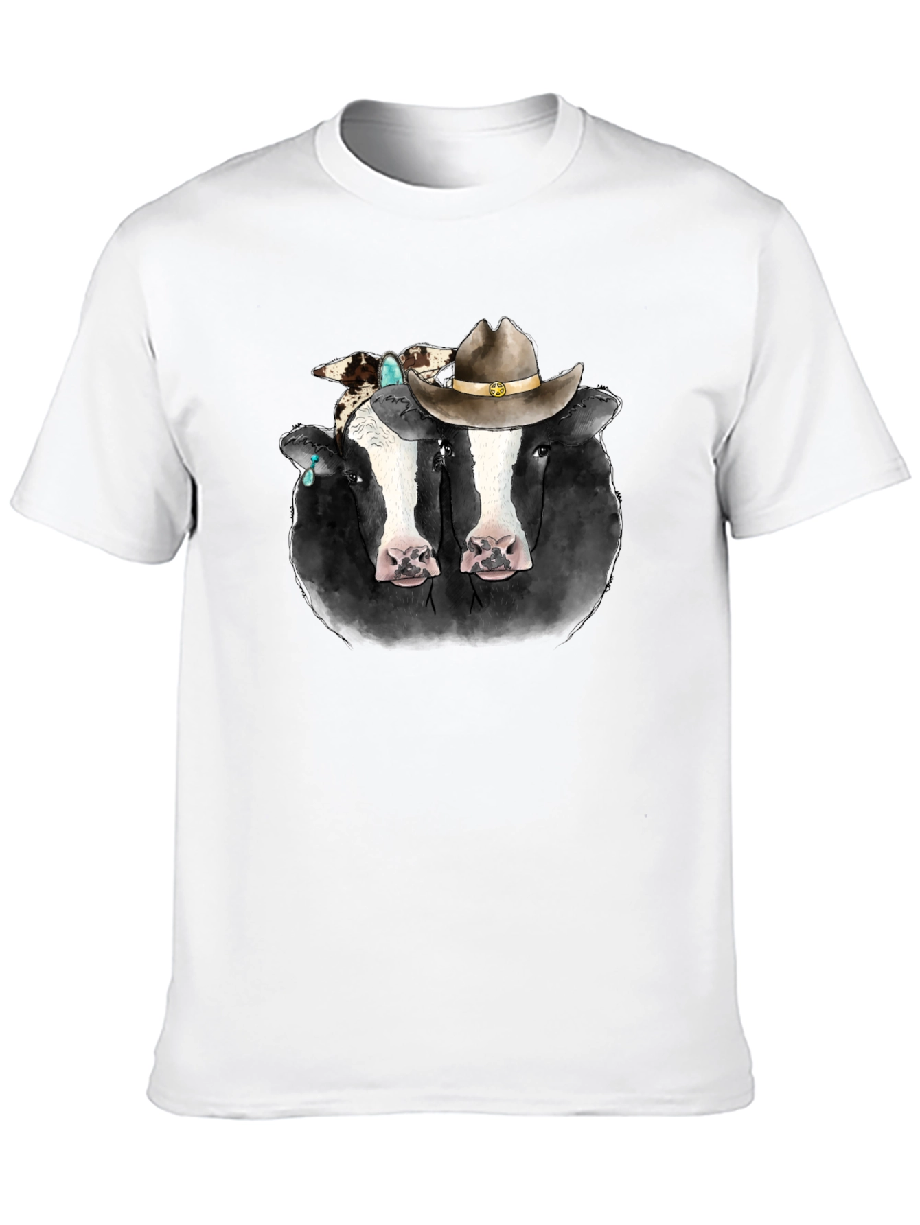 Cowboy Cow T-Shirt - Western Style Tee