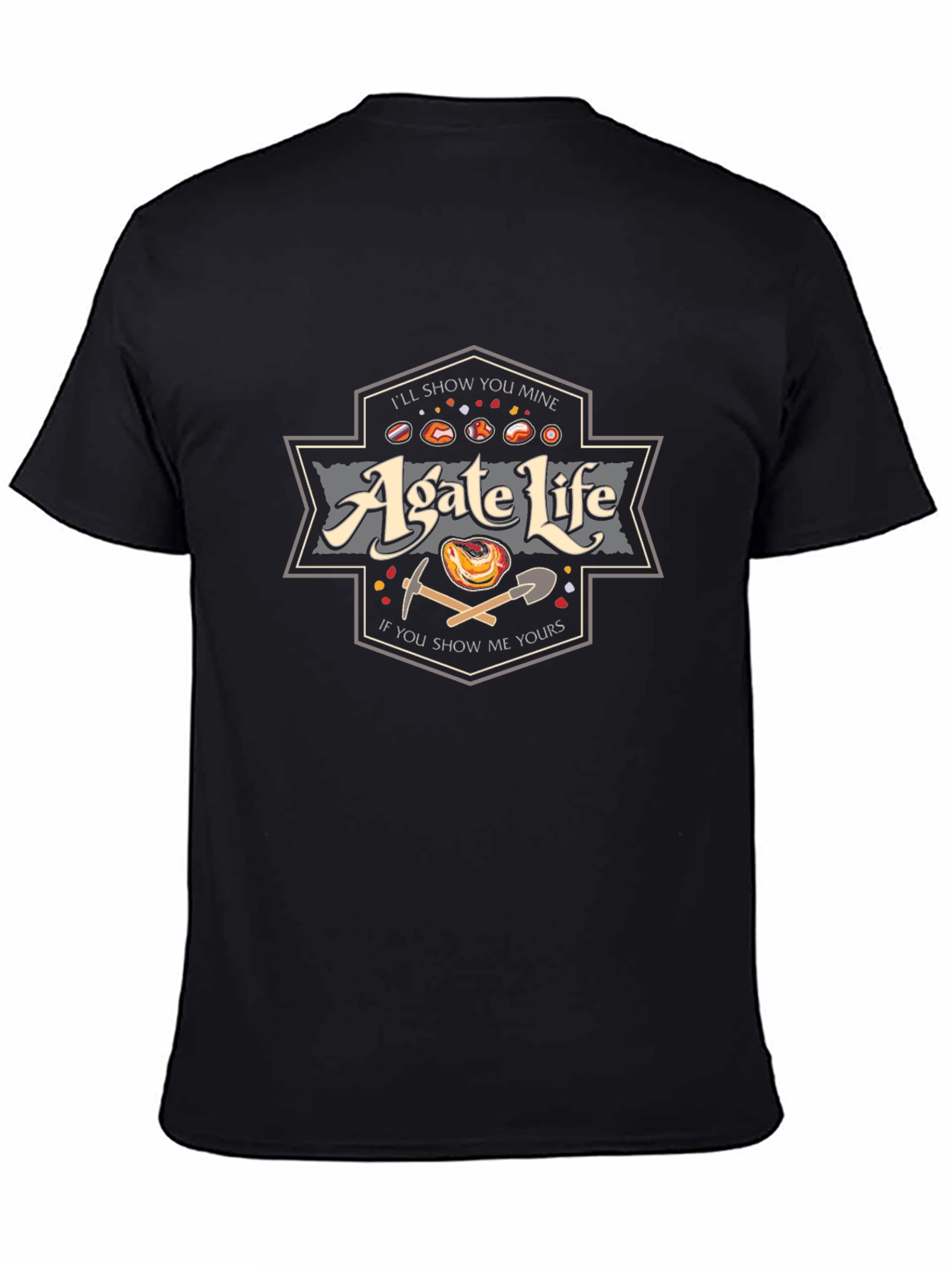 Agate Life Graphic Tee - Rock Collector T-Shirt