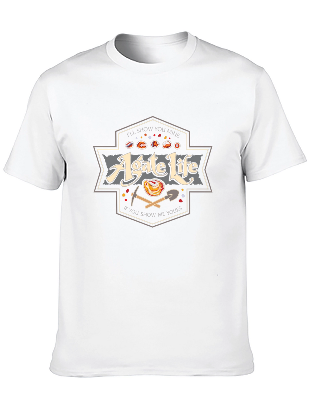 Agate Life Graphic Tee - Rock Collector T-Shirt