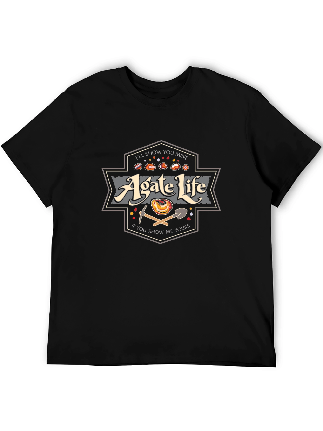 Agate Life Graphic Tee - Rock Collector T-Shirt