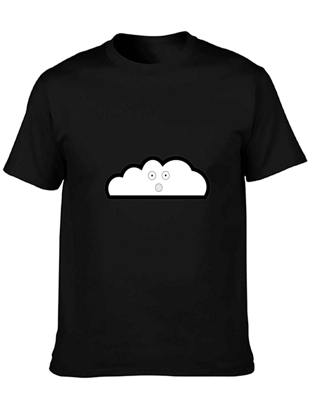 Cloud Graphic Black T-Shirt - Unique Style