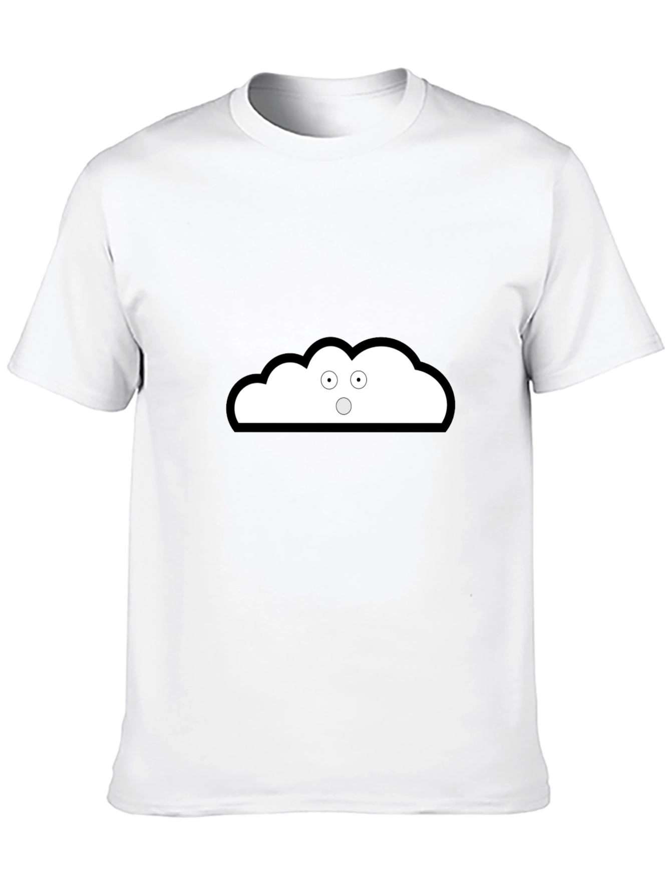 Cloud Graphic Black T-Shirt - Unique Style