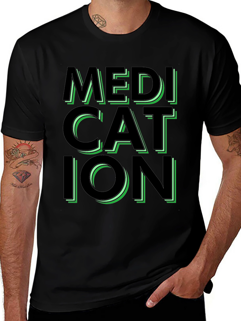 Medication Graphic Tee - Trendy Statement Shirt