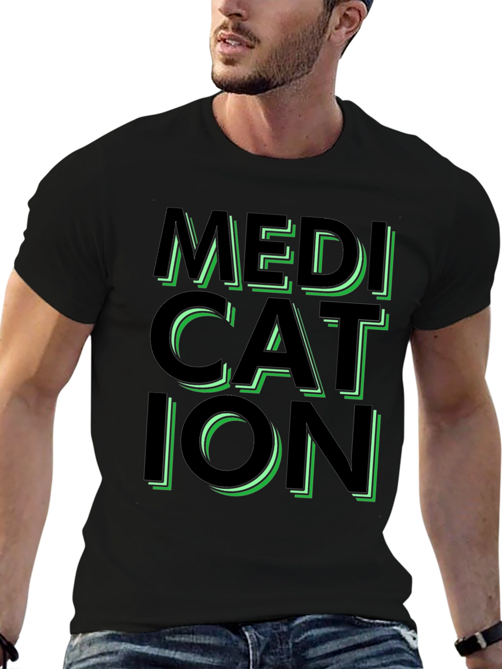 Medication Graphic Tee - Trendy Statement Shirt