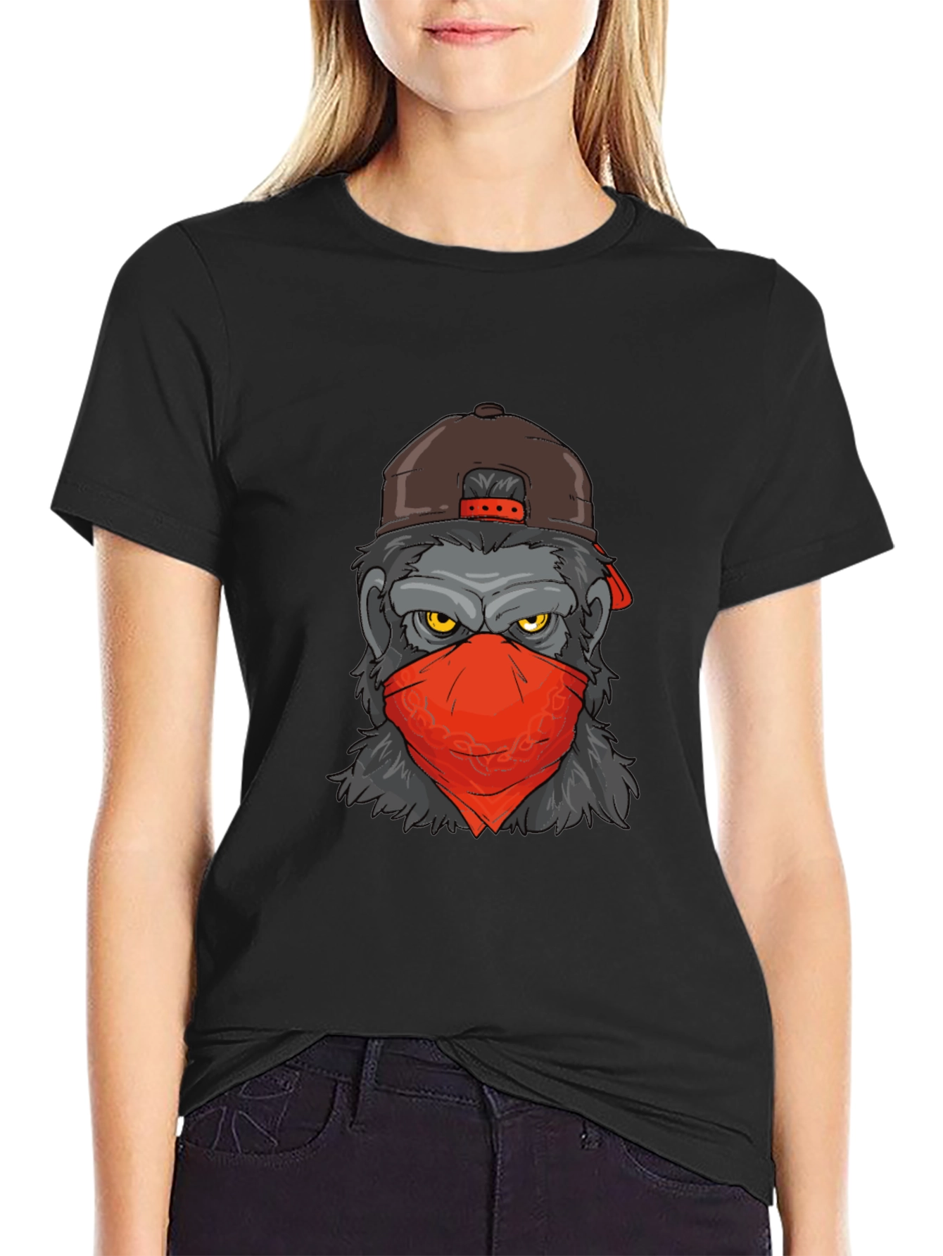 Cool Gorilla Graphic Tee - Mens Black T-Shirt