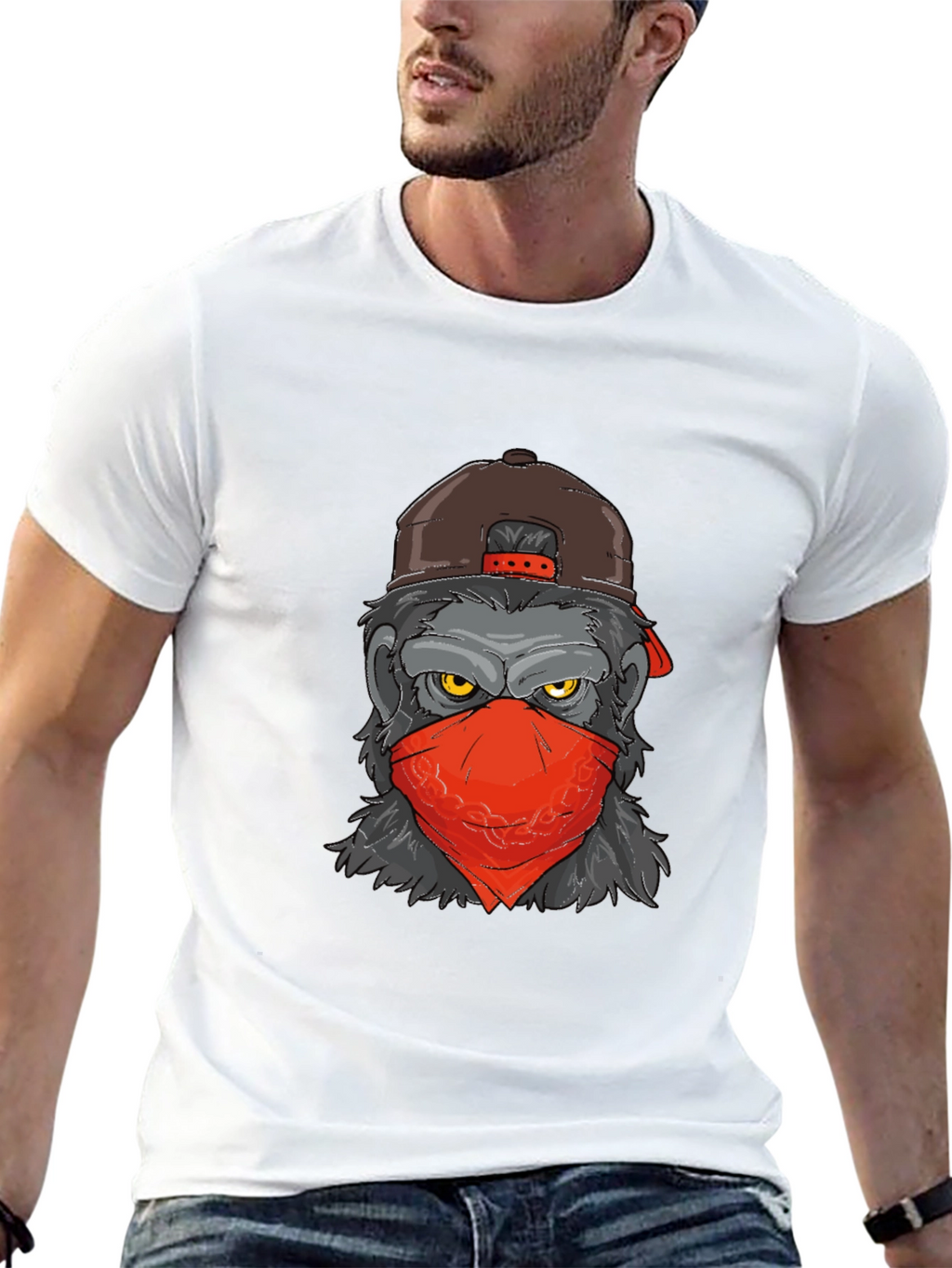 Cool Gorilla Graphic Tee - Mens Black T-Shirt