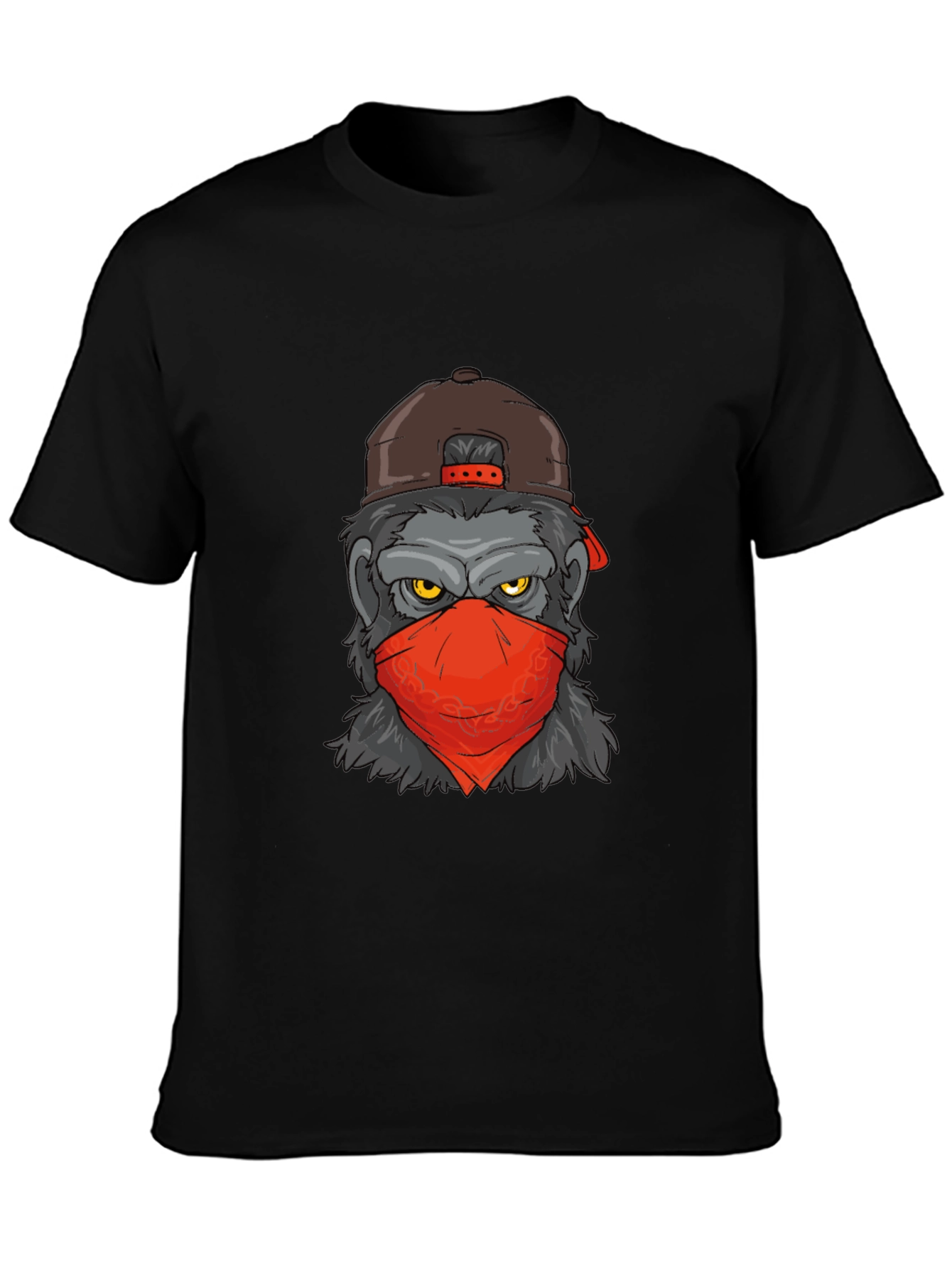 Cool Gorilla Graphic Tee - Mens Black T-Shirt