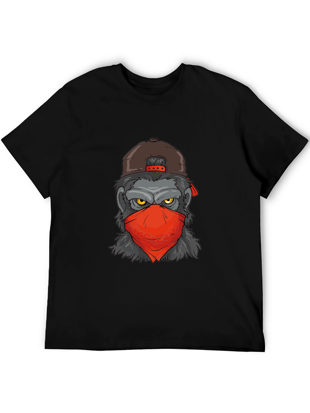 Cool Gorilla Graphic Tee - Mens Black T-Shirt