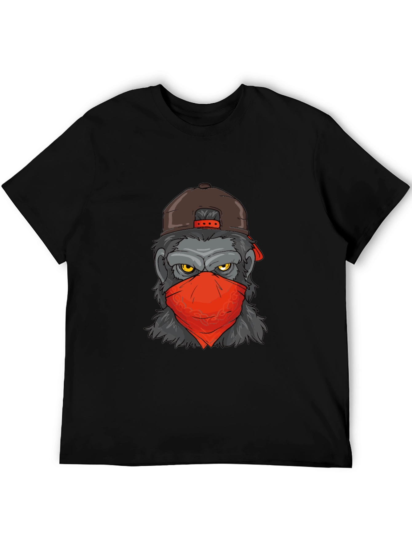 Cool Gorilla Graphic Tee - Mens Black T-Shirt