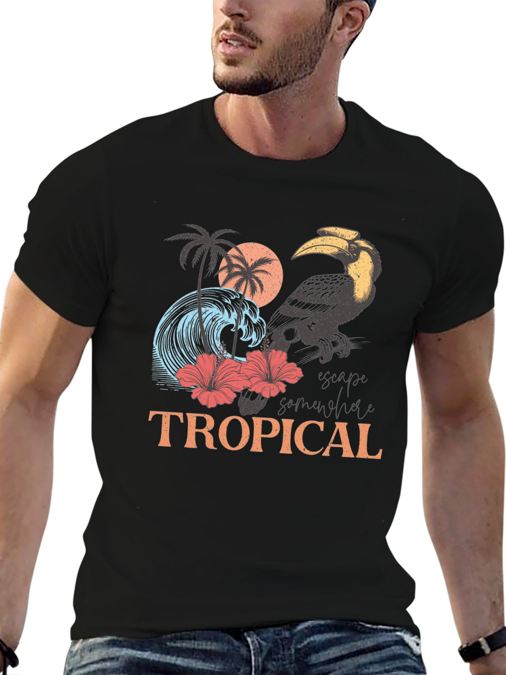 Tropical Graphic T-Shirt | Island Getaway Tee