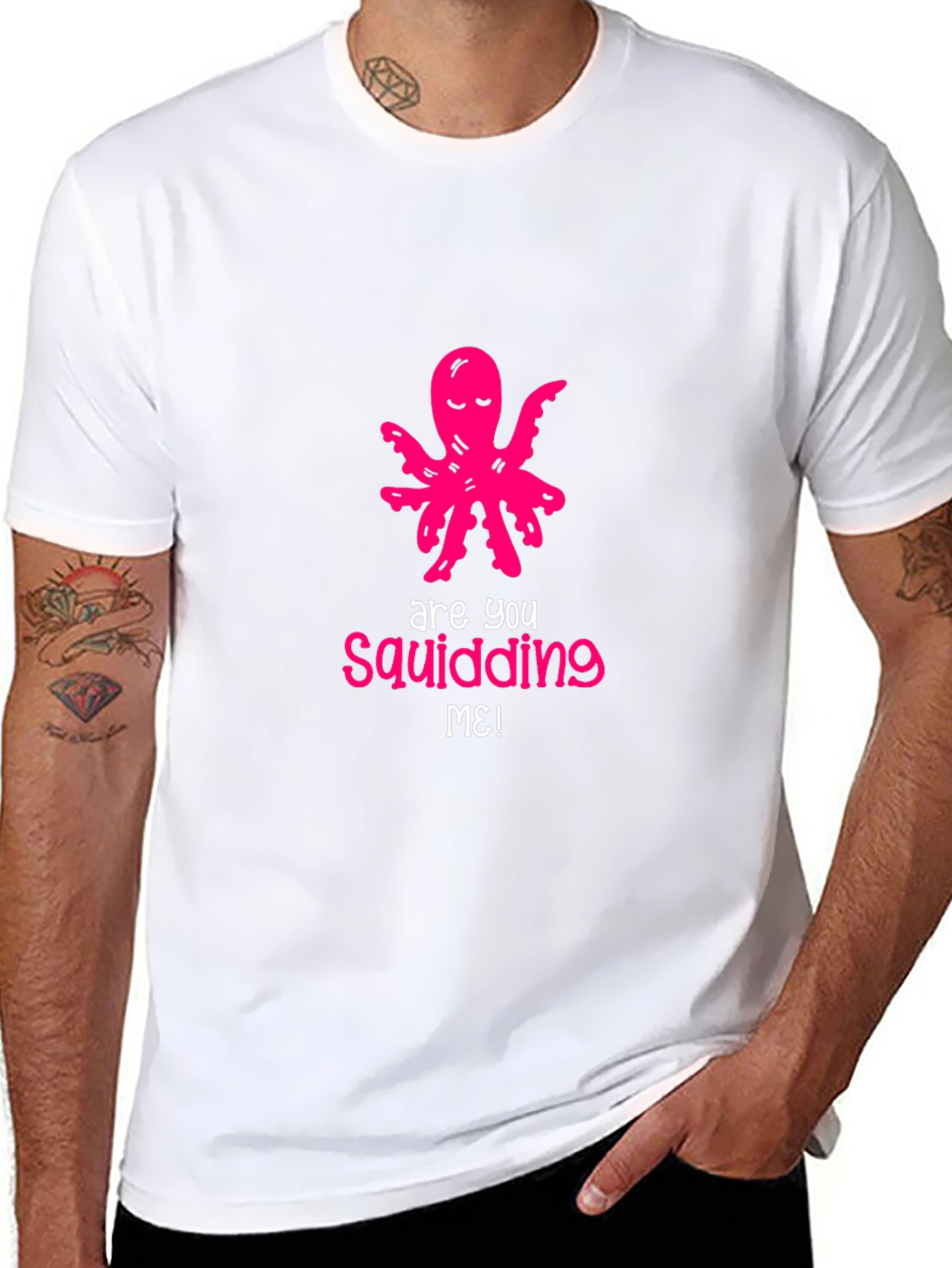 Are You Squidding Me? Funny Octopus Graphic Tee
