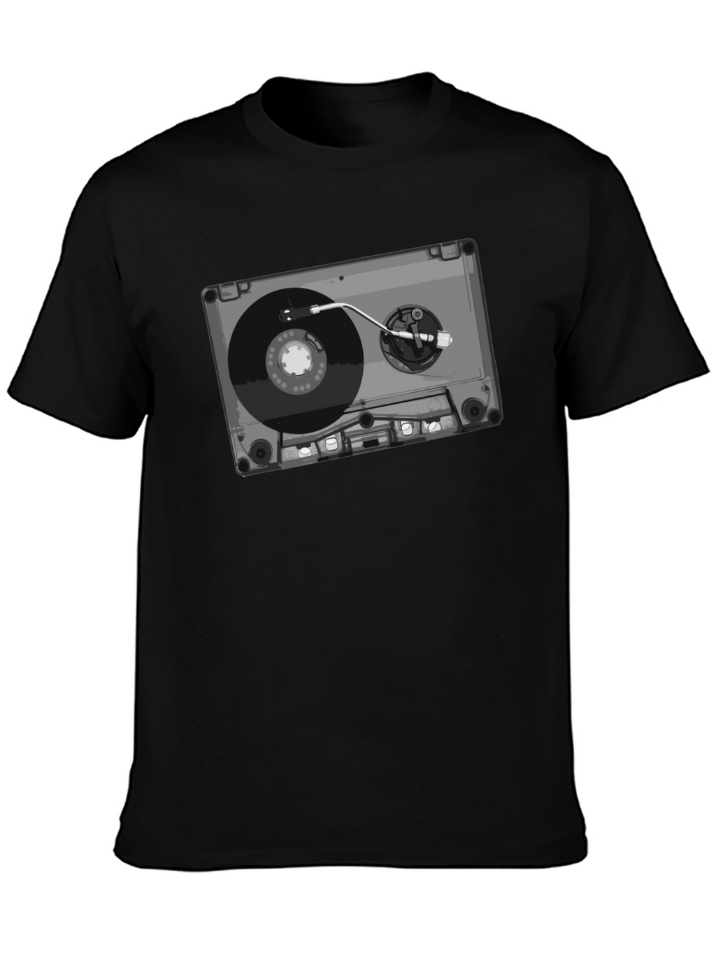 Retro Cassette Tape Turntable Graphic Tee