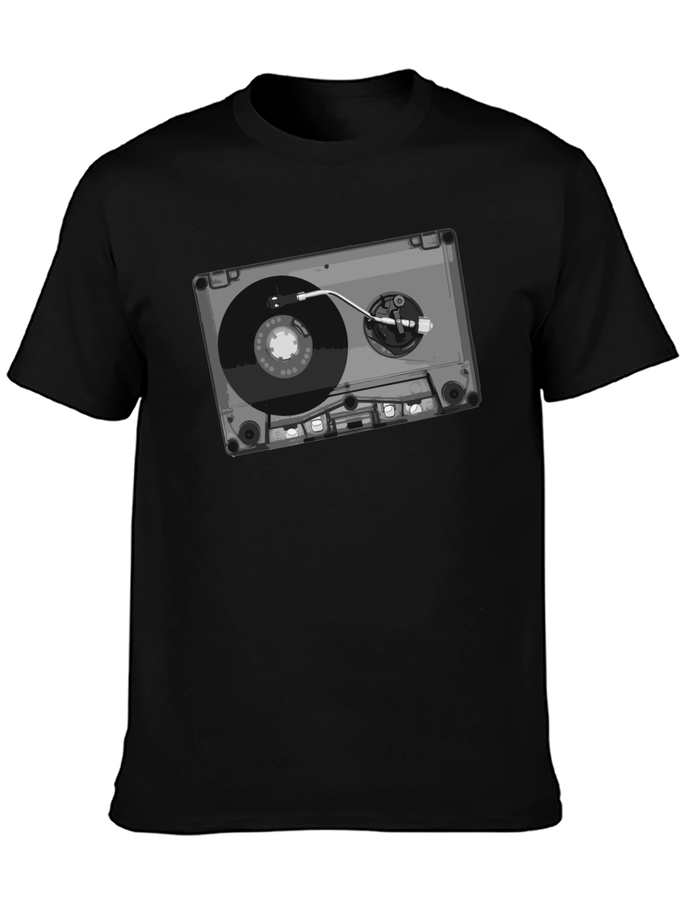 Retro Cassette Tape Turntable Graphic Tee